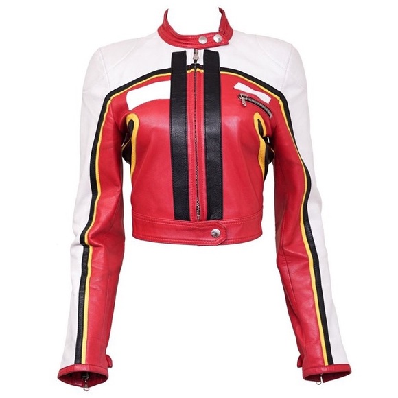 Dolce & Gabbana S/S 2001 Runway Leather Biker Jacket - Picture 1 of 6